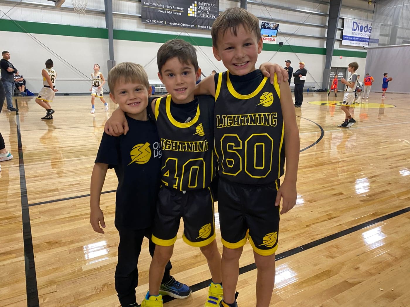 Three young Lightning players